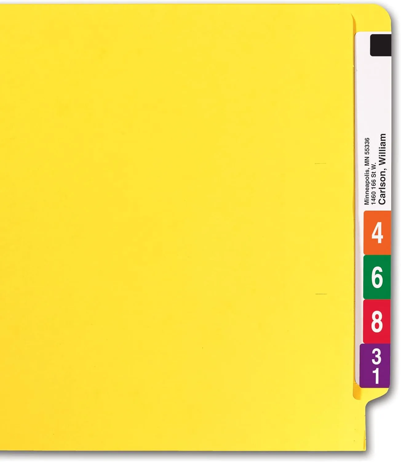 SMEAD End Tab File Folders, Shelf-Master Reinforced Straight-Cut Tab, Letter Size