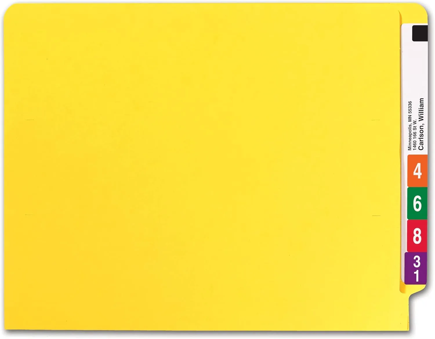 SMEAD End Tab File Folders, Shelf-Master Reinforced Straight-Cut Tab, Letter Size