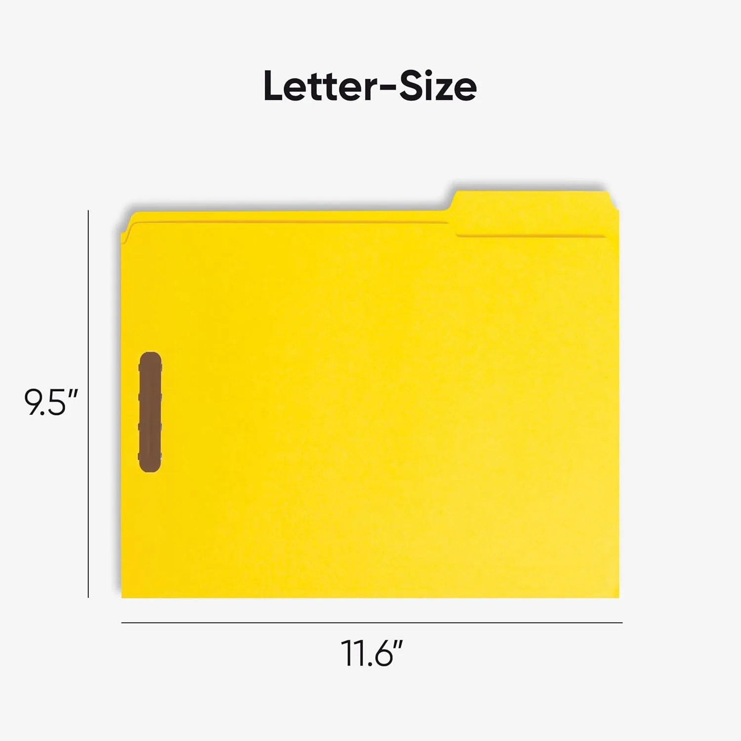 SMEAD Fastener File Folders with Reinforced 1/3-Cut Tabs