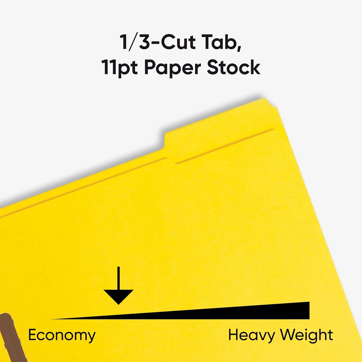 SMEAD Fastener File Folders with Reinforced 1/3-Cut Tabs