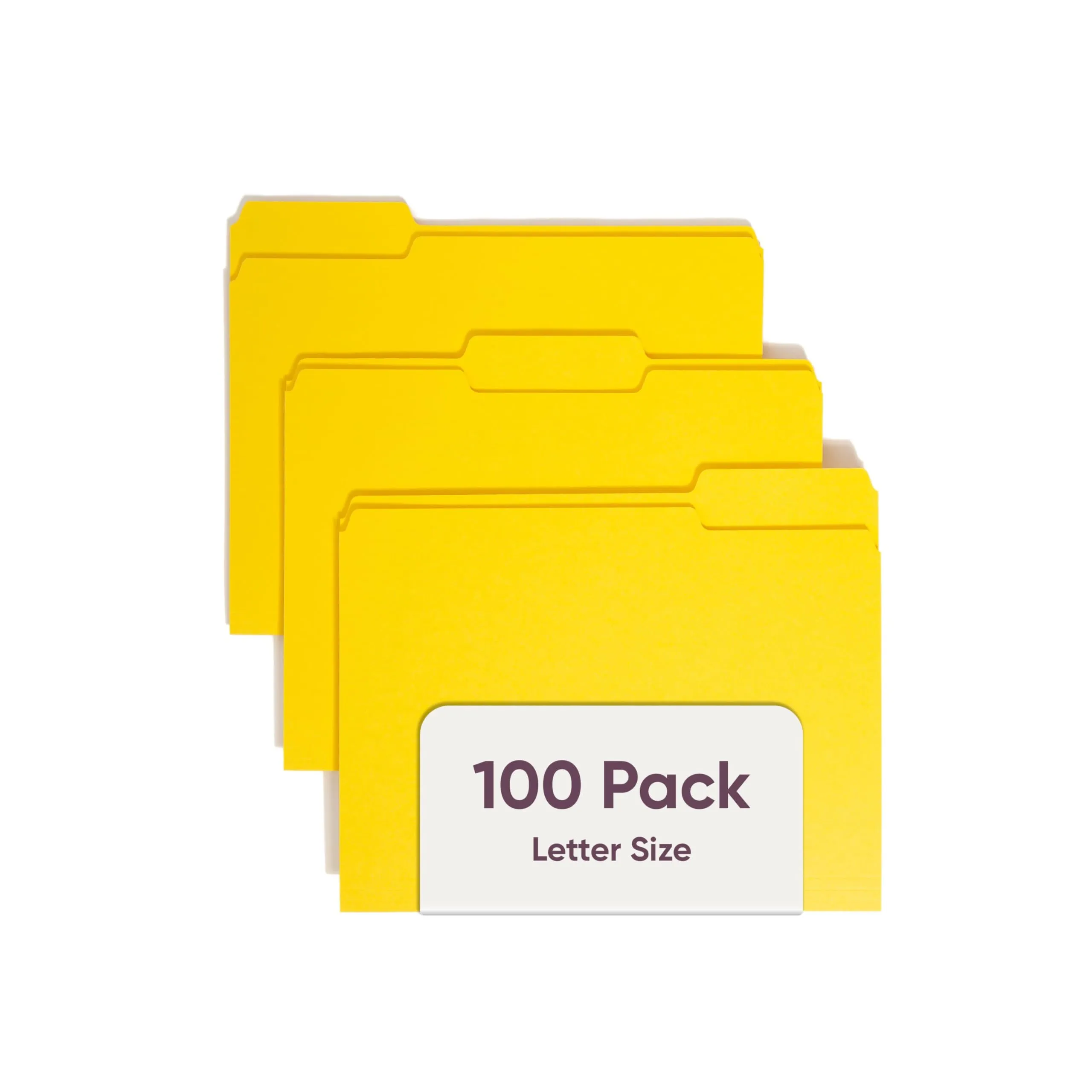 SMEAD Letter-Size File Folders, 1/3-Cut Top Tab
