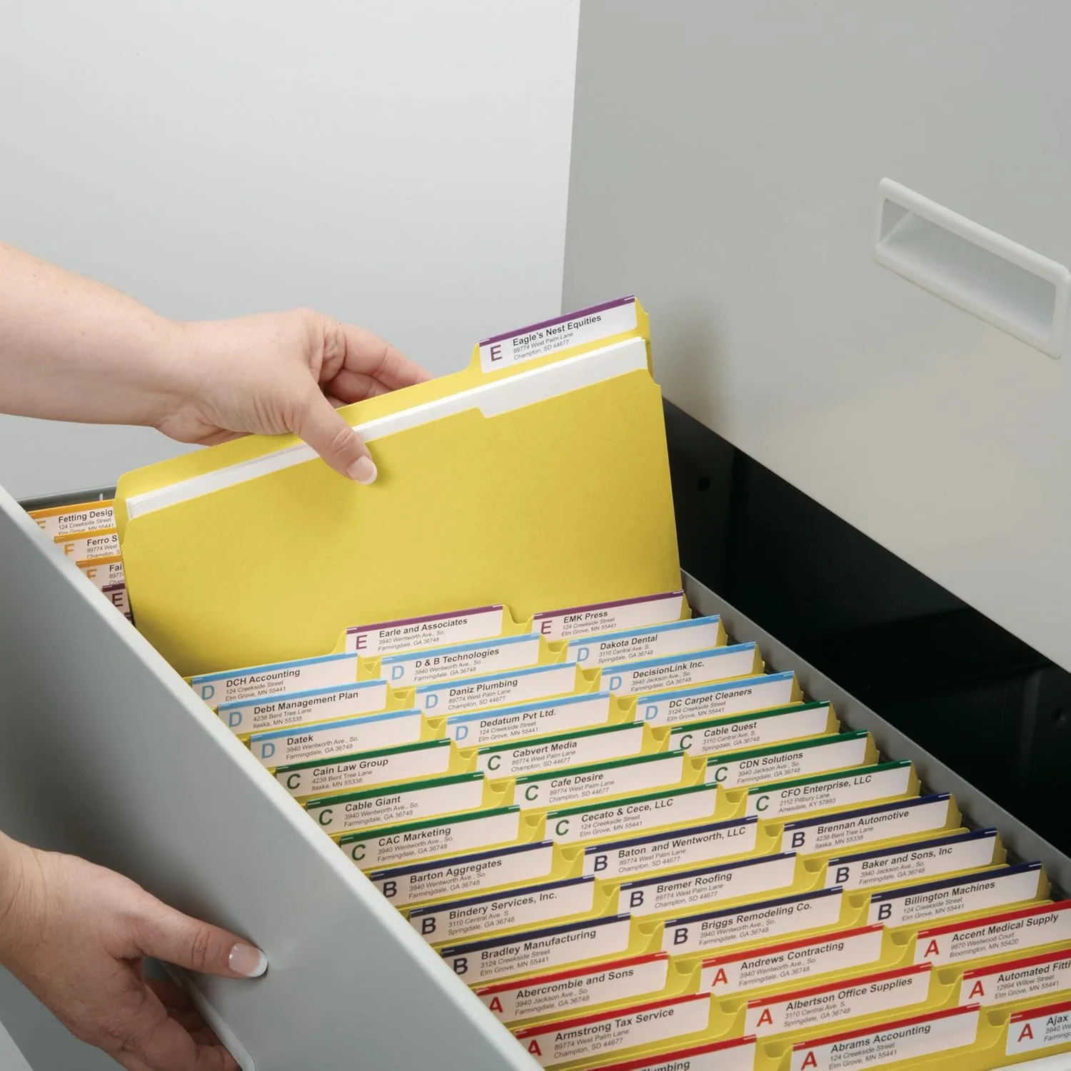 SMEAD Letter-Size File Folders, 1/3-Cut Top Tab