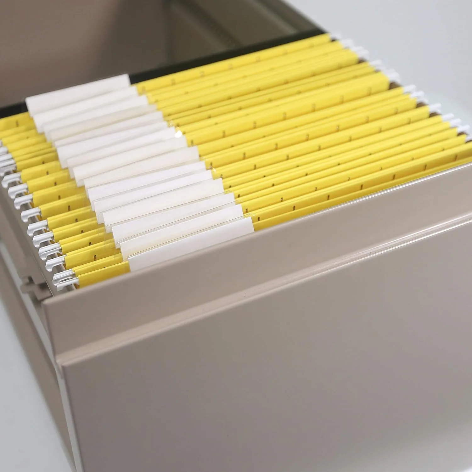 SMEAD Hanging File Folders, Letter Size, 1/5-Cut Adjustable Poly Tabs