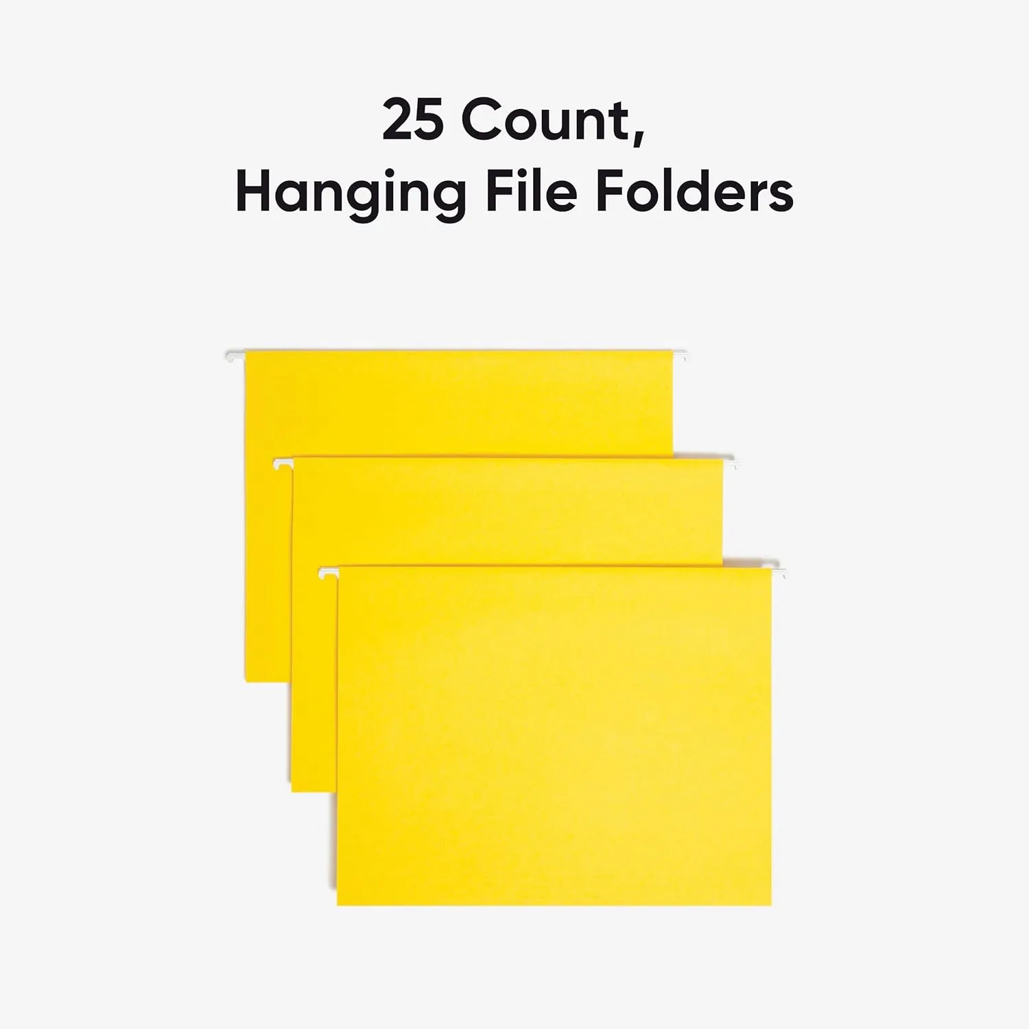 SMEAD Hanging File Folders, Letter Size, 1/5-Cut Adjustable Poly Tabs