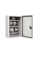 nVent HOFFMAN MAS0404021R5 Mild Steel Wall Mount Enclosure with Mounting Plate, IP66, 400 x 400 x 210 mm