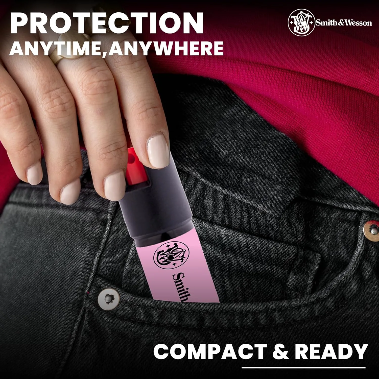 Smith & Wesson Pepper Shield Keychain Quick-Release Pepper Spray for Women