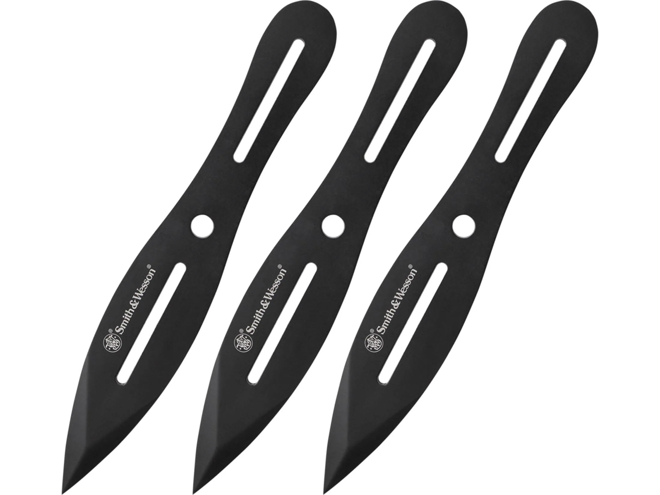 Smith & Wesson Bullseye Throwing Products with Full Tang Stainless Steel Design and Protective Nylon Sheaths for Recreation