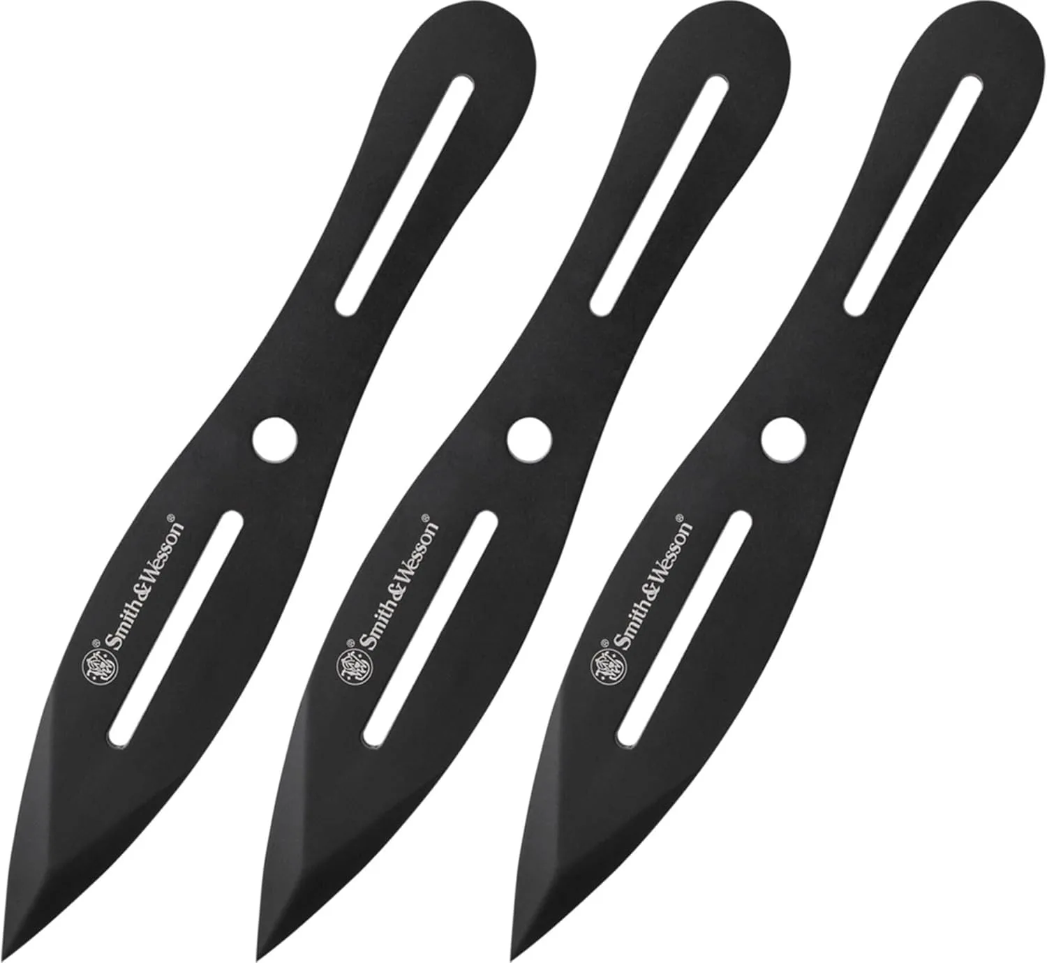 Smith & Wesson Bullseye Throwing Products with Full Tang Stainless Steel Design and Protective Nylon Sheaths for Recreation