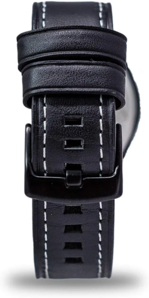 Smith & Wesson Men's Civilian Watch, 3ATM, Tough Stainless Steel case, Genuine Leather Strap, Tactical Watch