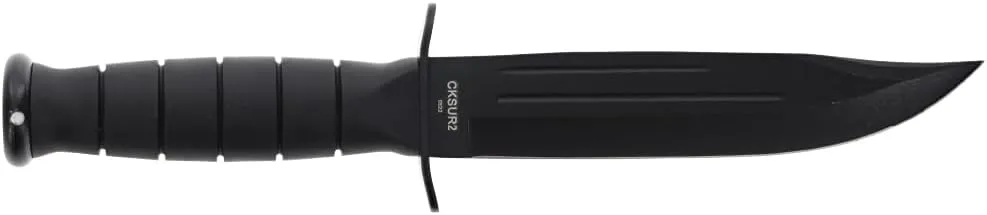 Smith & Wesson CKSUR1 10.5in High Carbon S.S. Fixed Blade Knife with 6in Bowie Blade and Rubberized Aluminum Handle