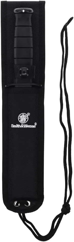 Smith & Wesson CKSUR1 10.5in High Carbon S.S. Fixed Blade Knife with 6in Bowie Blade and Rubberized Aluminum Handle