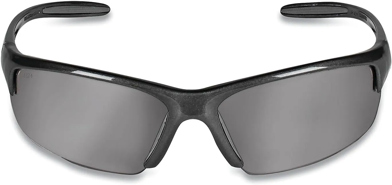 KleenGuard Smith & Wesson Equalizer Safety Glasses Gun Metal Frame Smoke Anti Fog Lens