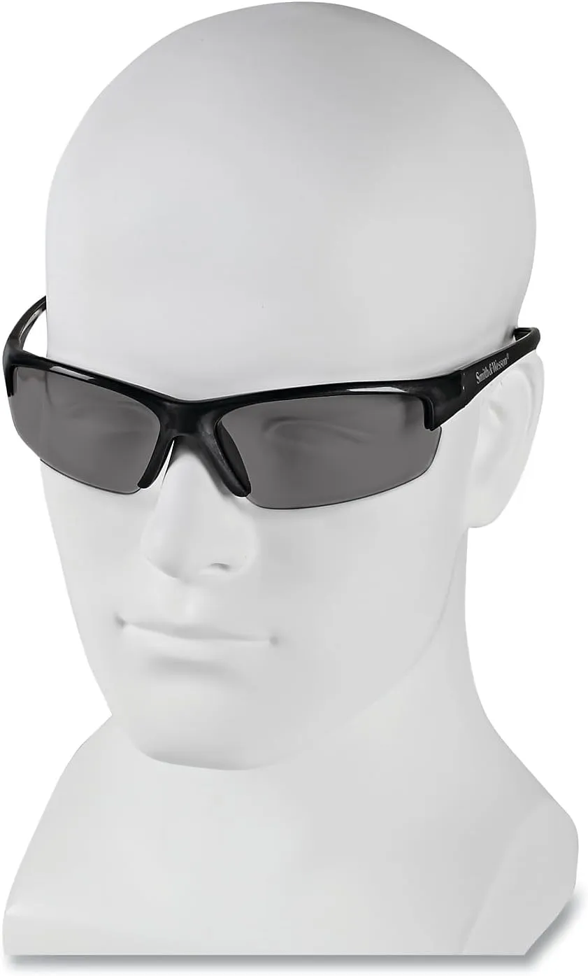 KleenGuard Smith & Wesson Equalizer Safety Glasses Gun Metal Frame Smoke Anti Fog Lens