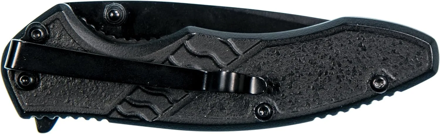 Smith & Wesson M&P Bodyguard 6.5in Stainless Steel Folding Knife with 2.75in Clip Point Blade and Nylon Handle for Outdoor