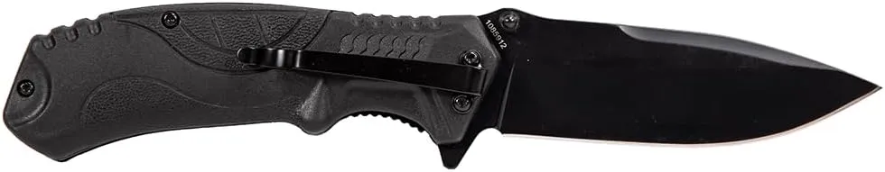 Smith & Wesson M&P M2.0 8.07in S.S. Ultra-Glide Folding Knife with 3.5in Drop Point Blade and Rubber Handle for Outdoor