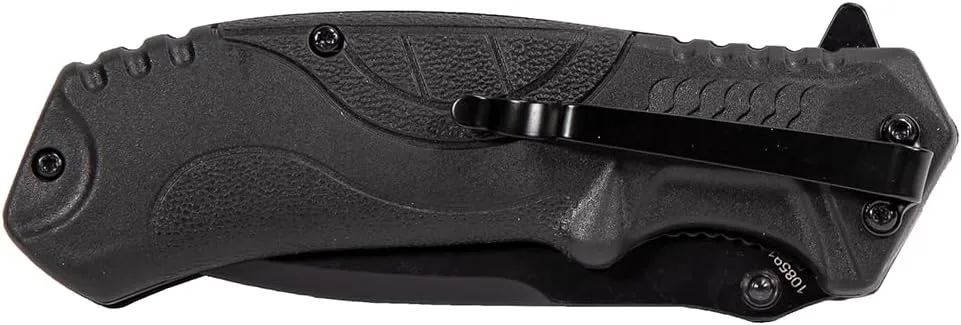 Smith & Wesson M&P M2.0 8.07in S.S. Ultra-Glide Folding Knife with 3.5in Drop Point Blade and Rubber Handle for Outdoor