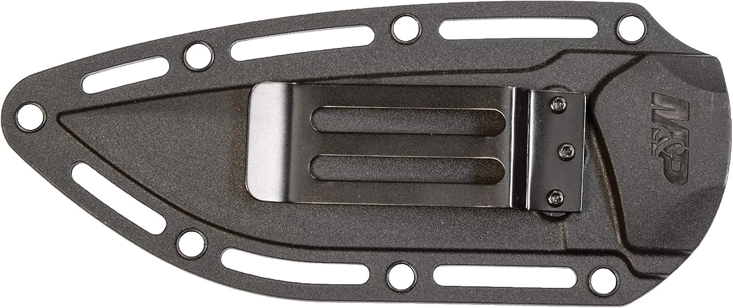 Smith & Wesson M&P M2.0 9in S.S. Full Tang Thin Fixed Blade Knife with 4in Drop Point Blade and Rubber FDE Handle