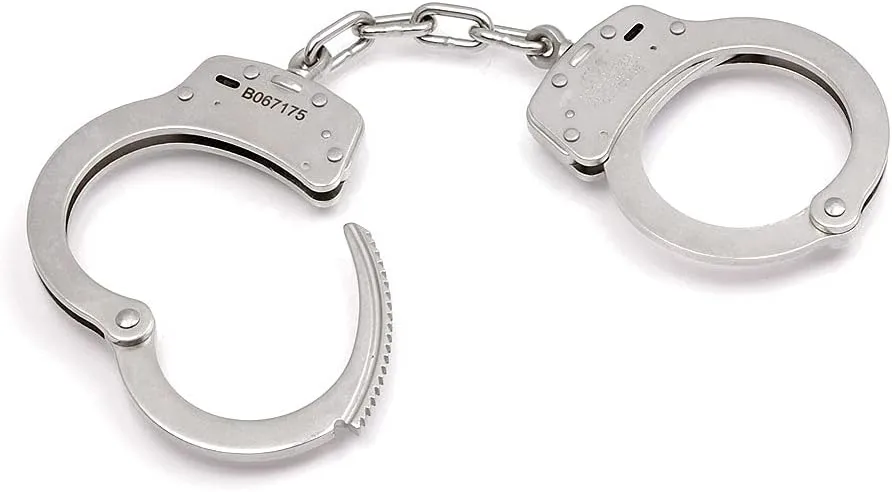 Smith & Wesson Model 100L Extra Link Nickel Finish Handcuffs