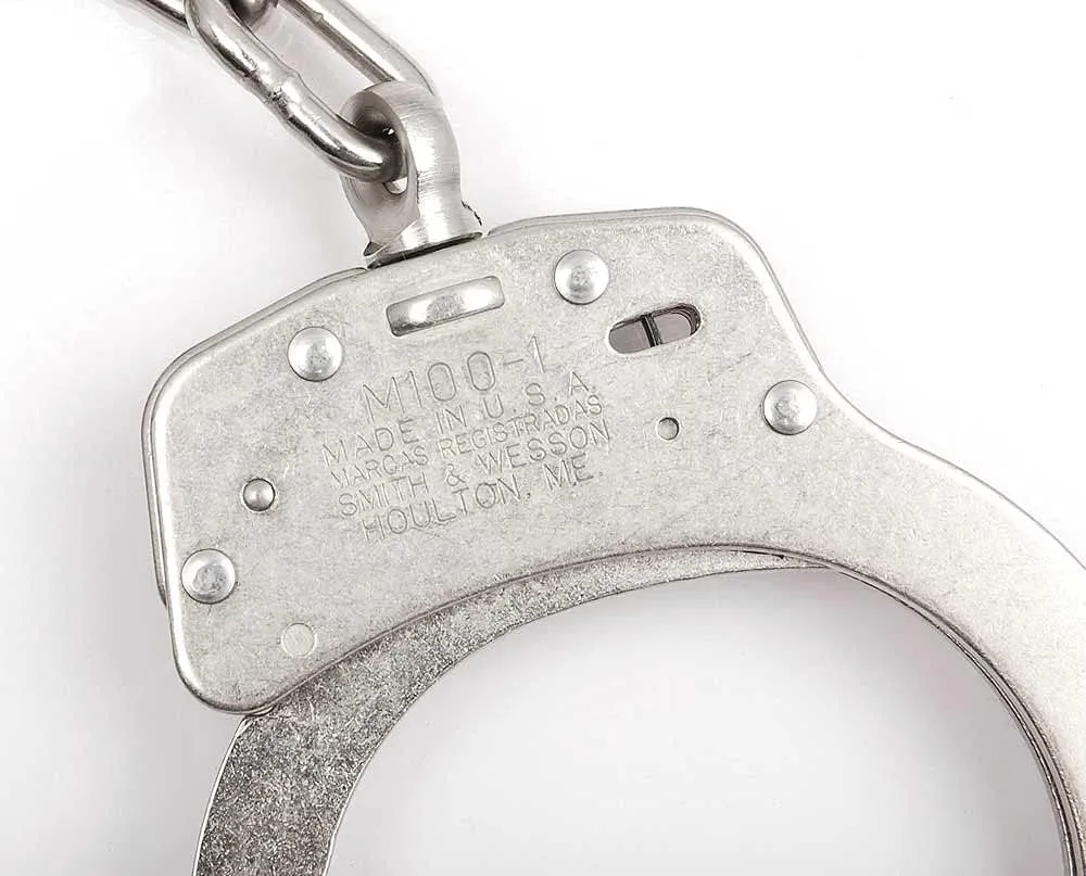 Smith & Wesson Model 100L Extra Link Nickel Finish Handcuffs