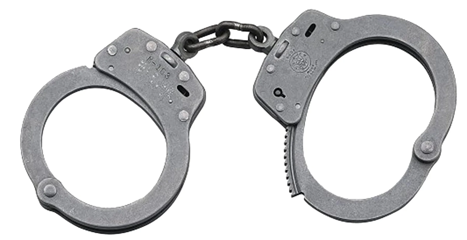 Smith & Wesson Model 103 Chain-Linked Stainless Steel Handcuffs