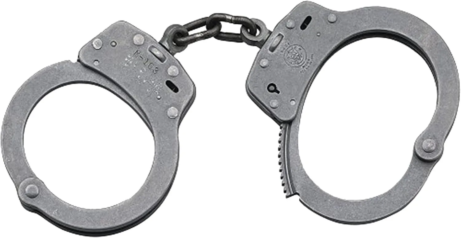 Smith & Wesson Model 103 Chain-Linked Stainless Steel Handcuffs