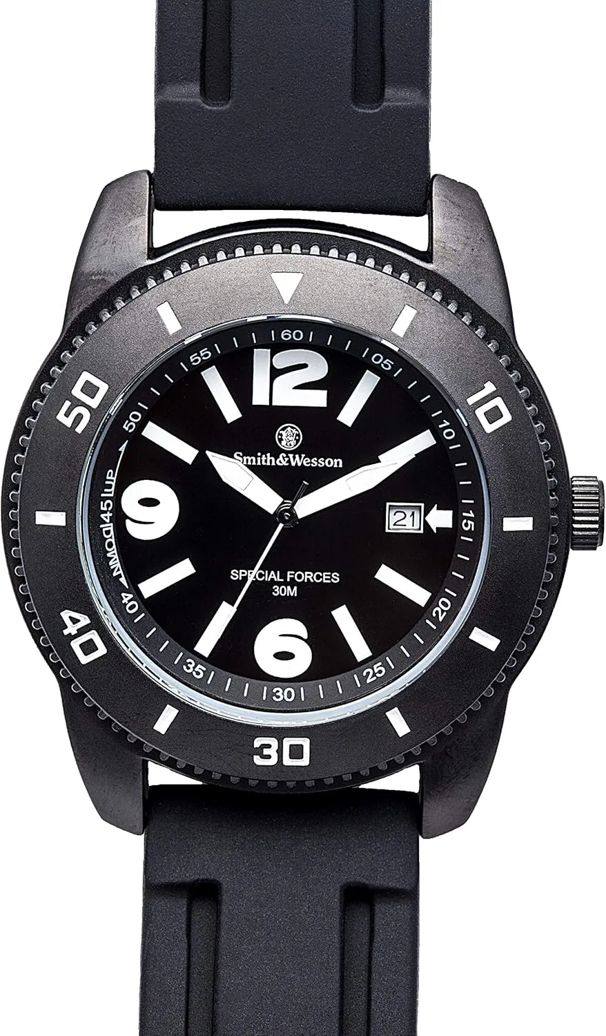 Smith & Wesson Paratrooper Men's Watch, 3ATM, Stainless Steel Caseback, Japanese Movement, Tactical Watch, Scratch Resistant