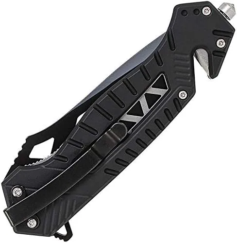 Smith & Wesson SW608BLS 8.5in High Carbon S.S. Folding Knife with 3.4in Serrated Drop Point Blade and Aluminum Handle