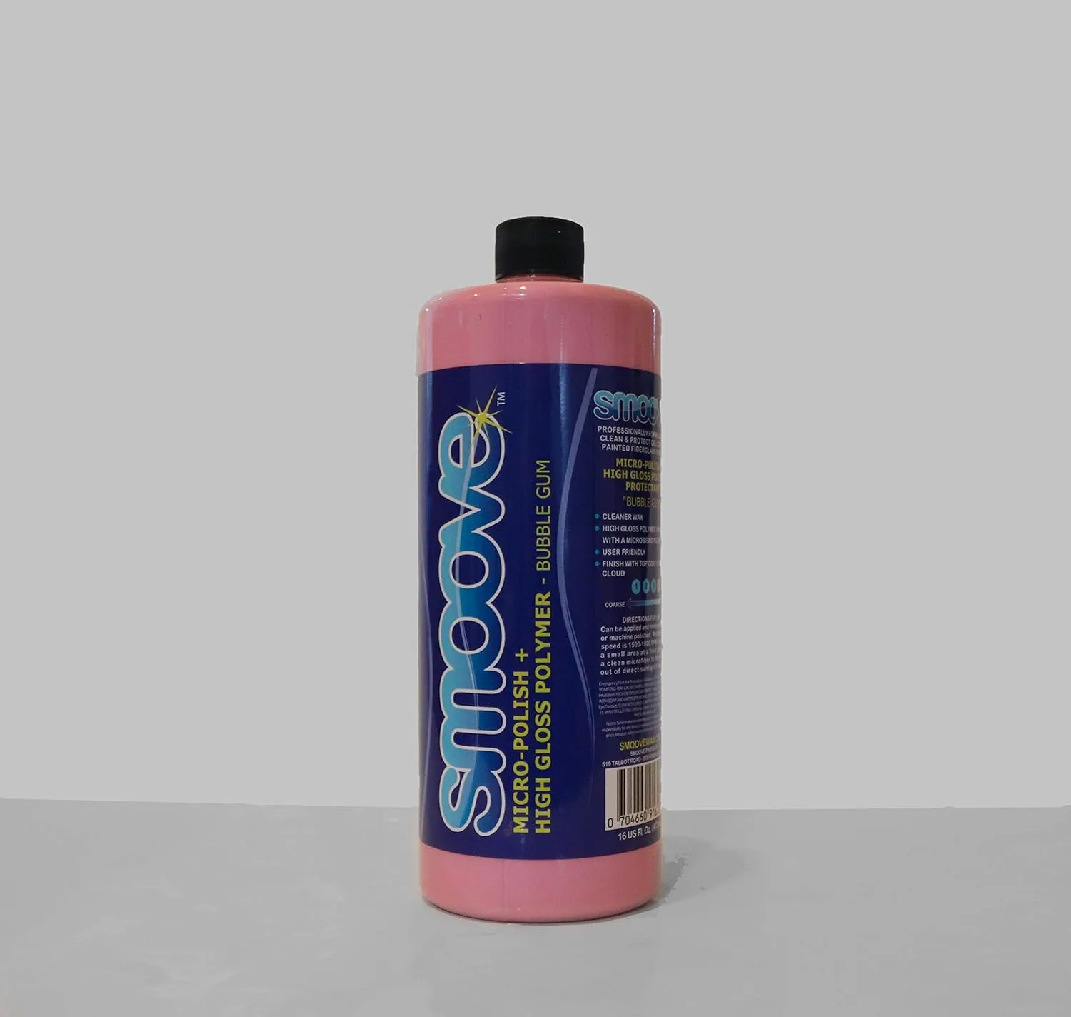 Smoove Bubble Gum Micro Polish + High Gloss Polymer - Quart