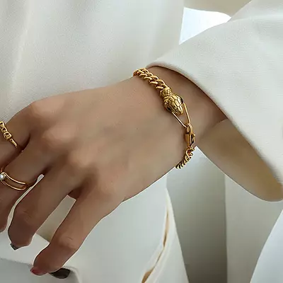 Pulsera de Serpiente Gold