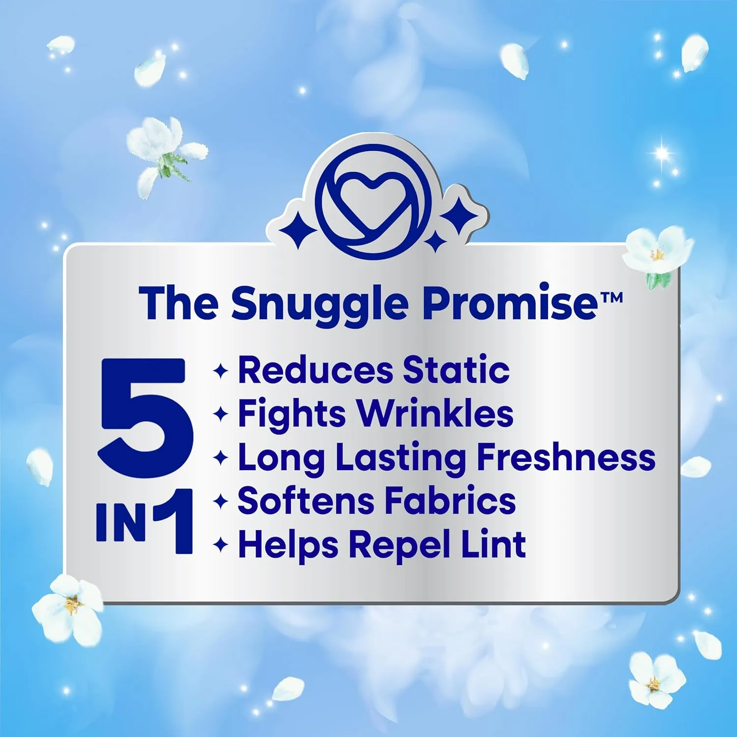 Snuggle Blue Sparkle Fabric Softener Dryer Sheets, 120 Count 120 Count (Pack of 1)