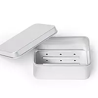 Draining Aluminum Bar Soap Travel Tin
