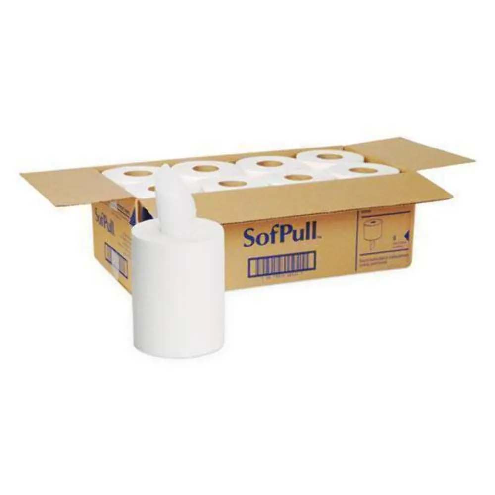 SofPull Centerpull Junior Capacity Paper Towels, White - 8 Rolls, 275 Sheets per Roll