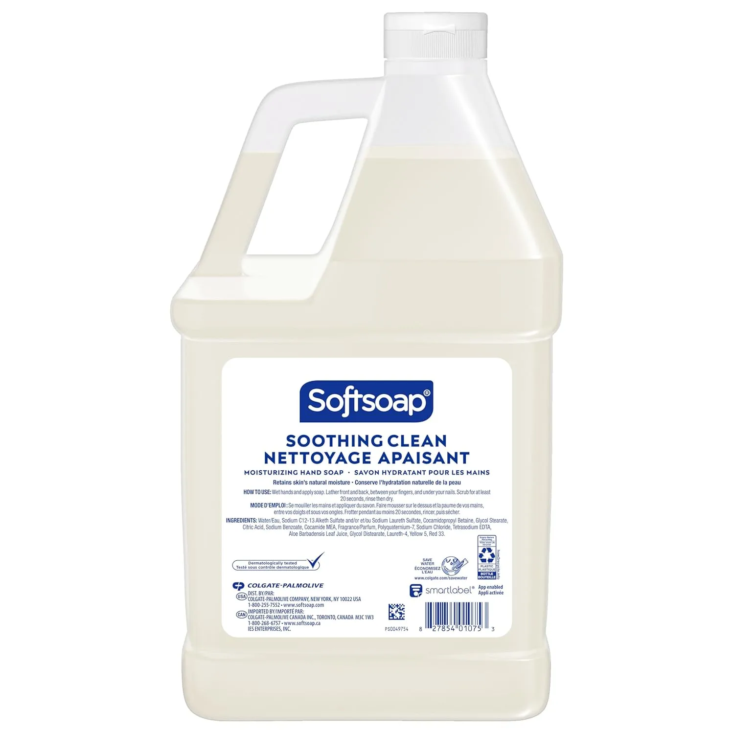 Softsoap Liquid Hand Soap Refill, Soothing Clean, Aloe Vera Fresh Scent - 1 gallon