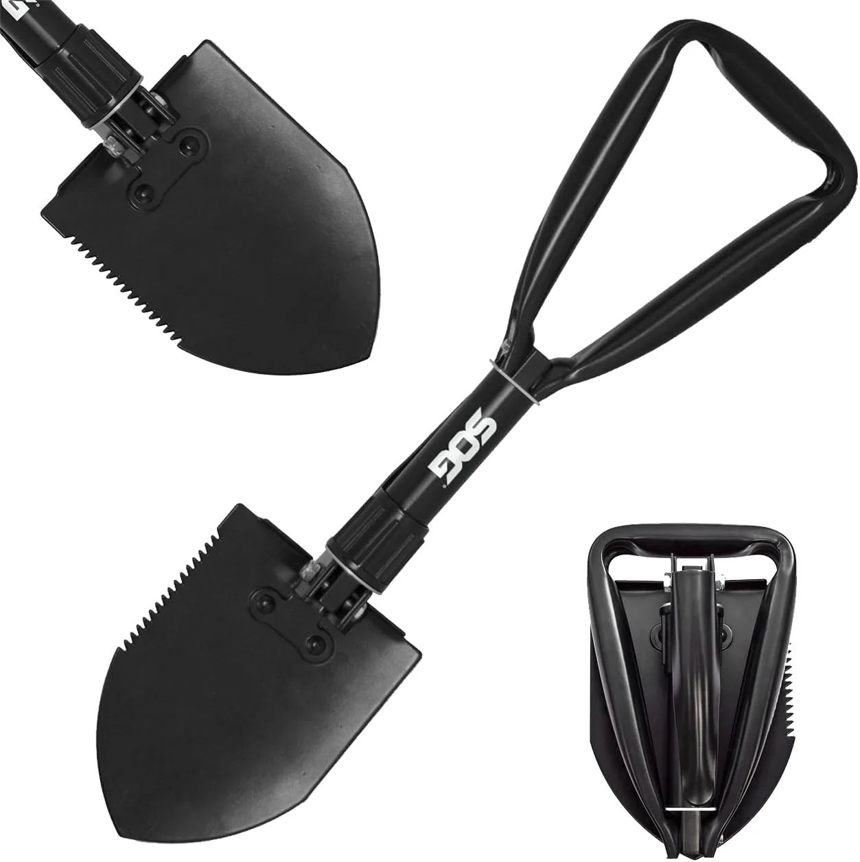 SOG 3-Pack Throwing Hawks & 18.25" Folding Survival Shovel with Saw Edge and Carry Cases Throwing Knives + Entrenching Tool