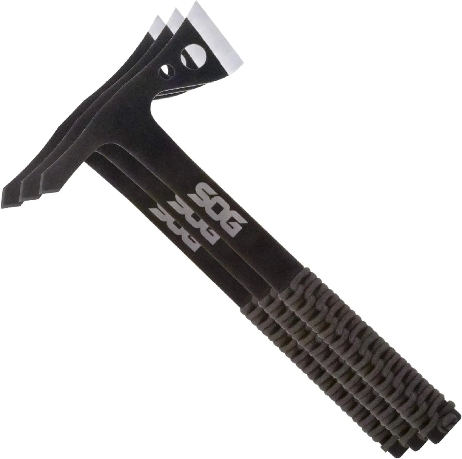 SOG 3-Pack Throwing Hawks & 18.25" Folding Survival Shovel with Saw Edge and Carry Cases Throwing Knives + Entrenching Tool