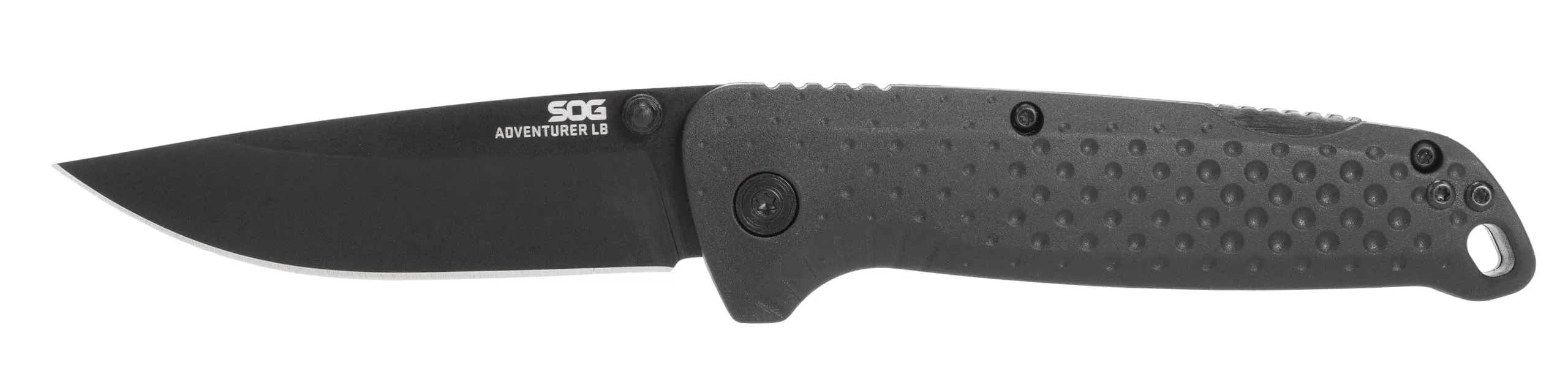 SOG Adventurer LB 3" Lightweight Portable Outdoor Folding Knife | CRYO 5CR15MOV Steel | GRN Handle | Lock-Back Mechanism