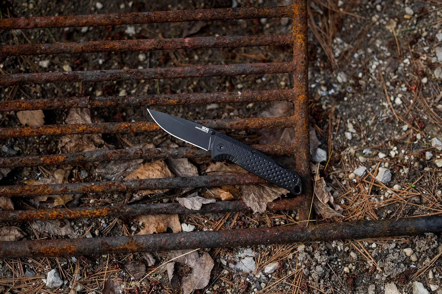 SOG Adventurer LB 3" Lightweight Portable Outdoor Folding Knife | CRYO 5CR15MOV Steel | GRN Handle | Lock-Back Mechanism