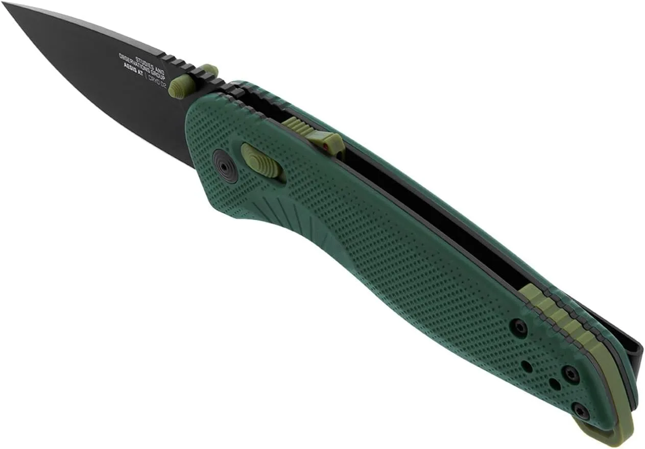 SOG Aegis AT Ambidextrous Folding Pocket Knife CRYO D2 Blade AT-XR Lock