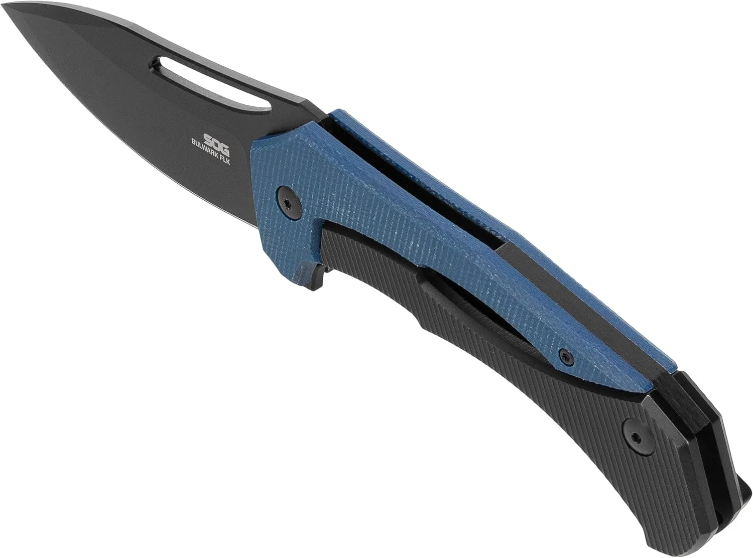 SOG Bulwark Folding Knife, D2 Steel PVD Finish, Micarta Handle