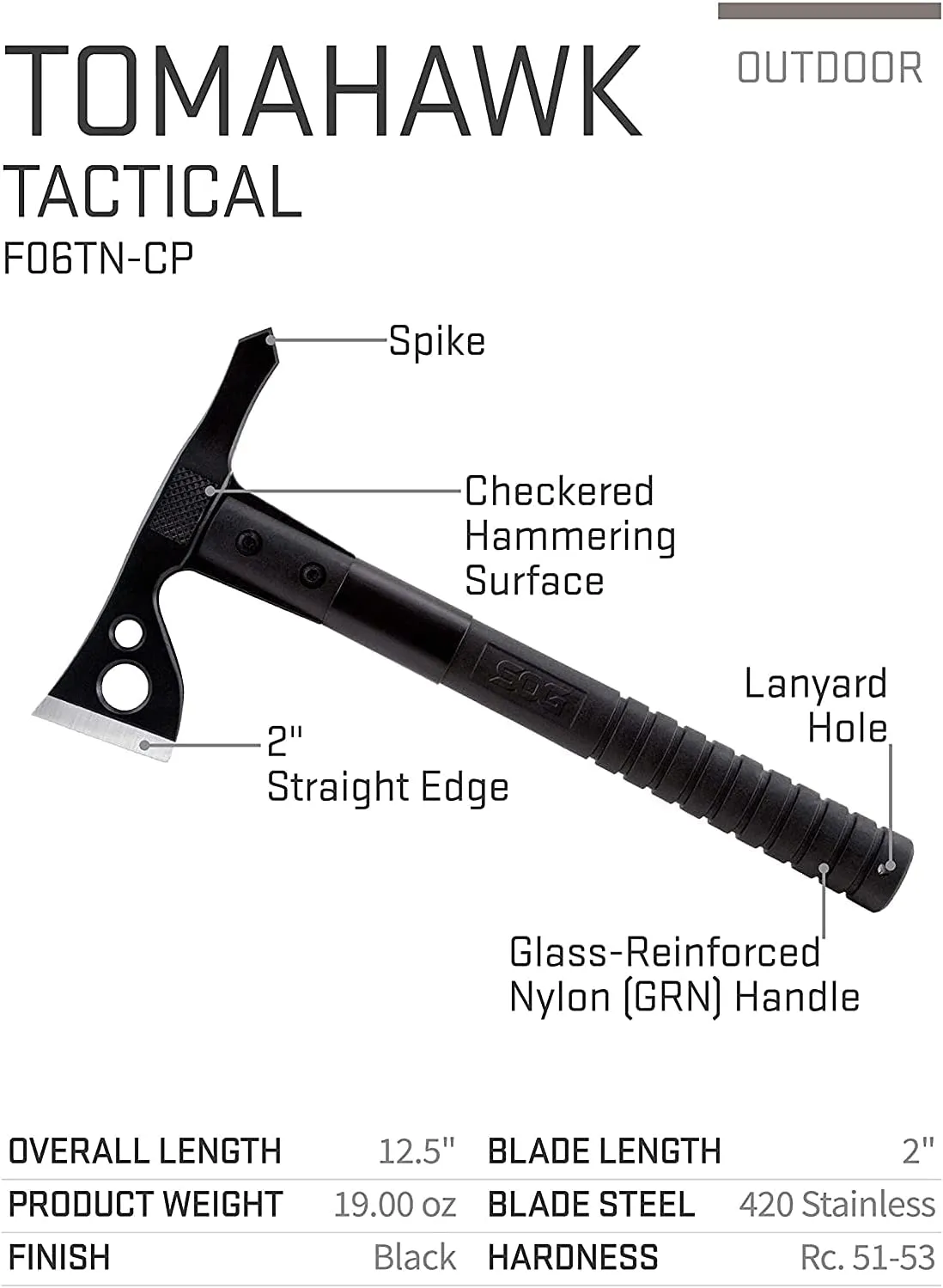 SOG FastHawk Tactical Tomahawk