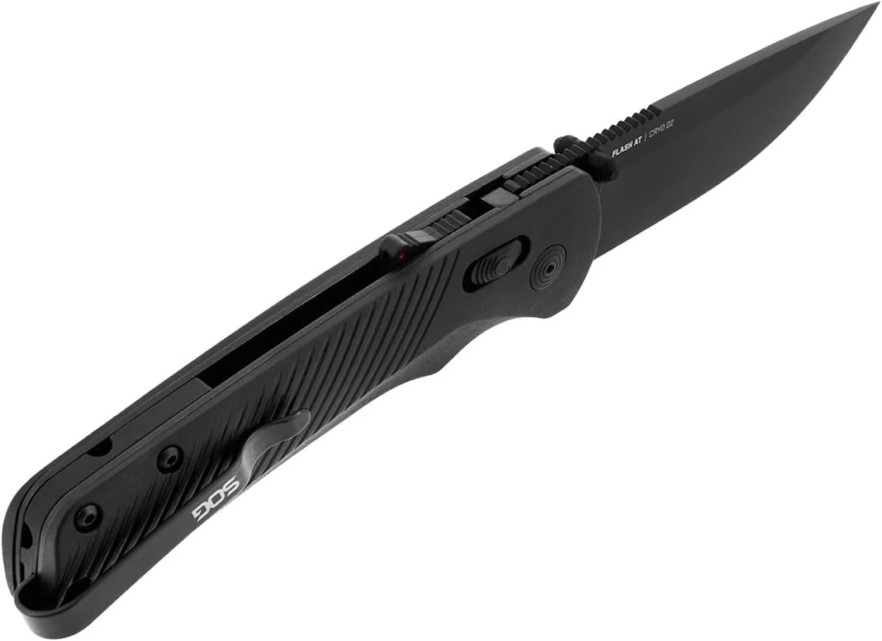 SOG Flash AT Ambidextrous Assisted Folding Knife with D2 Blade