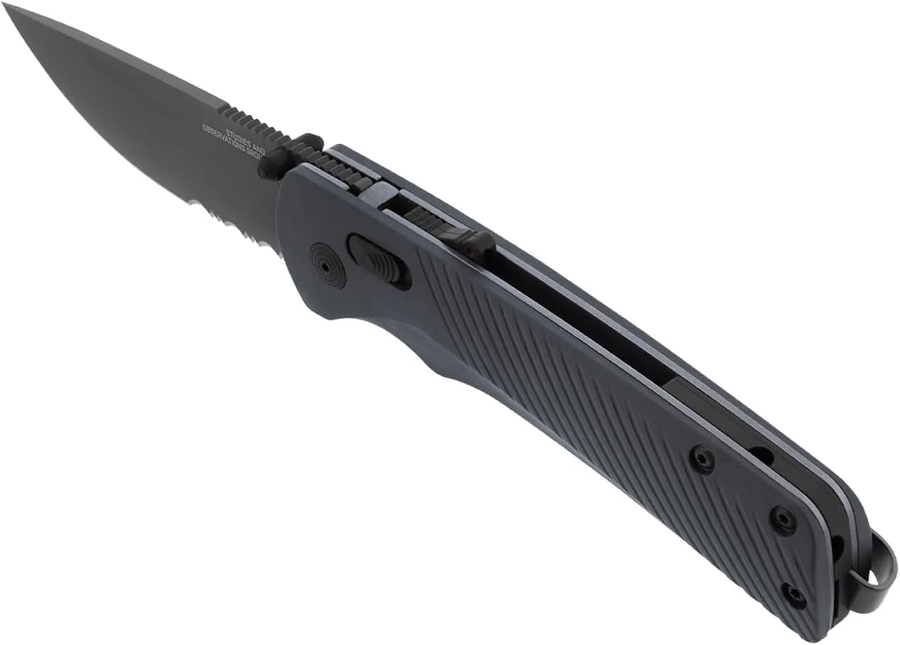 SOG Flash AT Ambidextrous Partially Serrated Folding Pocket Knife D2 Steel