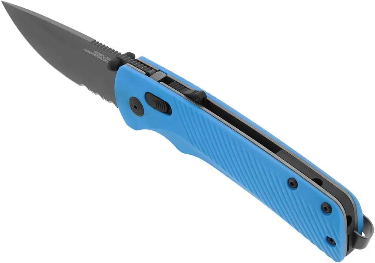 SOG Flash AT Ambidextrous Partially Serrated Folding Pocket Knife D2 Steel