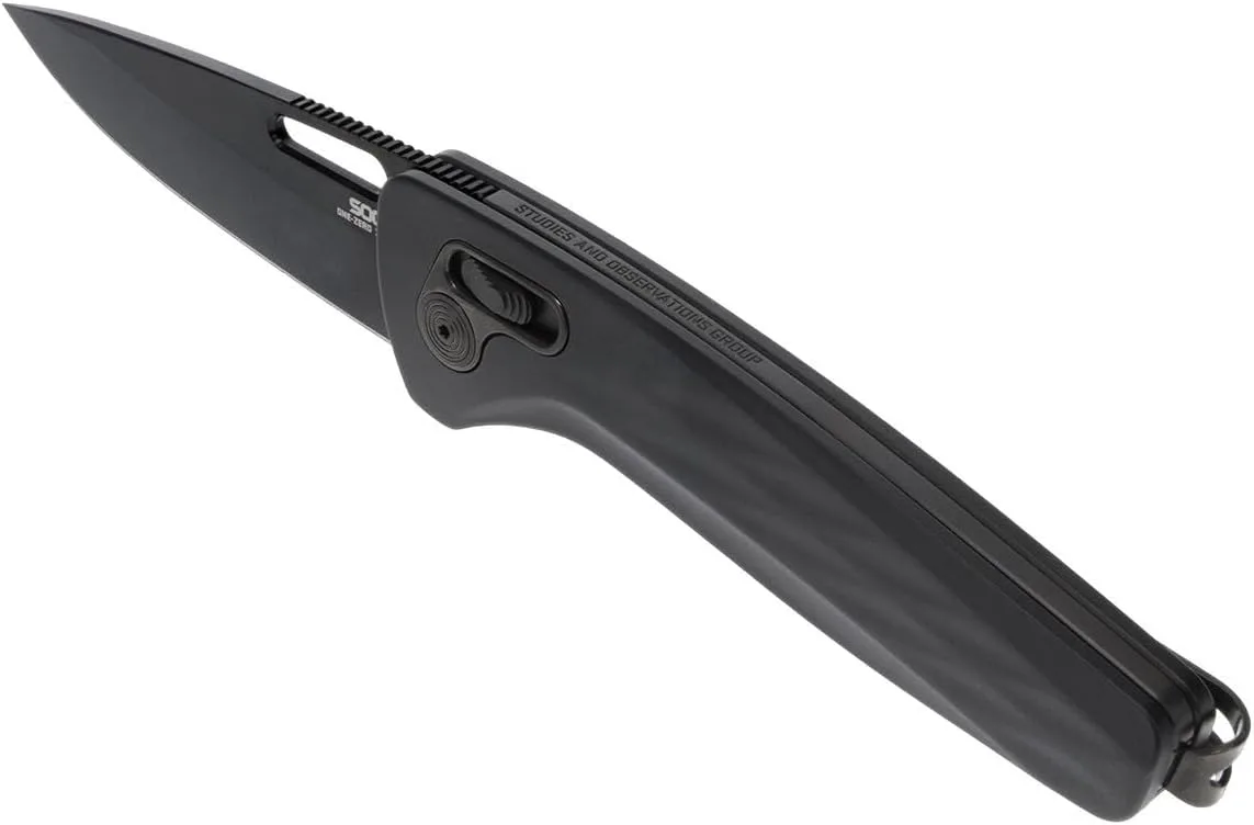 SOG One-Zero XR Easy-Opening Daily Carry Folding Knife with Aircraft-Grade Aluminum Handle | CRYO CPM S35VN Steel Blade