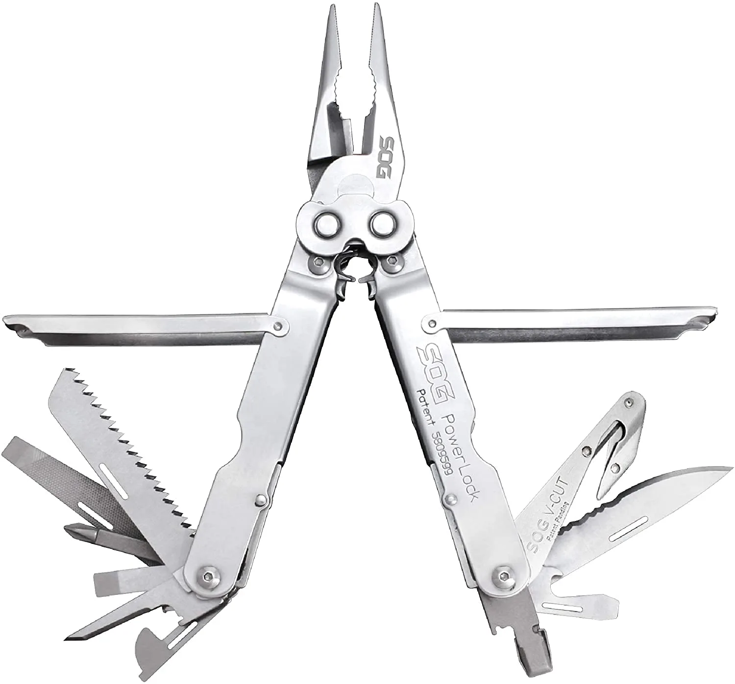 SOG PowerLock w/ V-Cutter Multi-Tool with Nylon Sheath