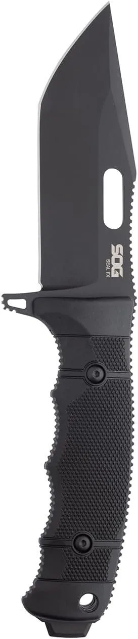 SOG Seal FX Fixed Blade Tanto Professional Tactical Knife S35VN Steel Tough Glass-Reinforced Nylon Handle Kydex Sheath