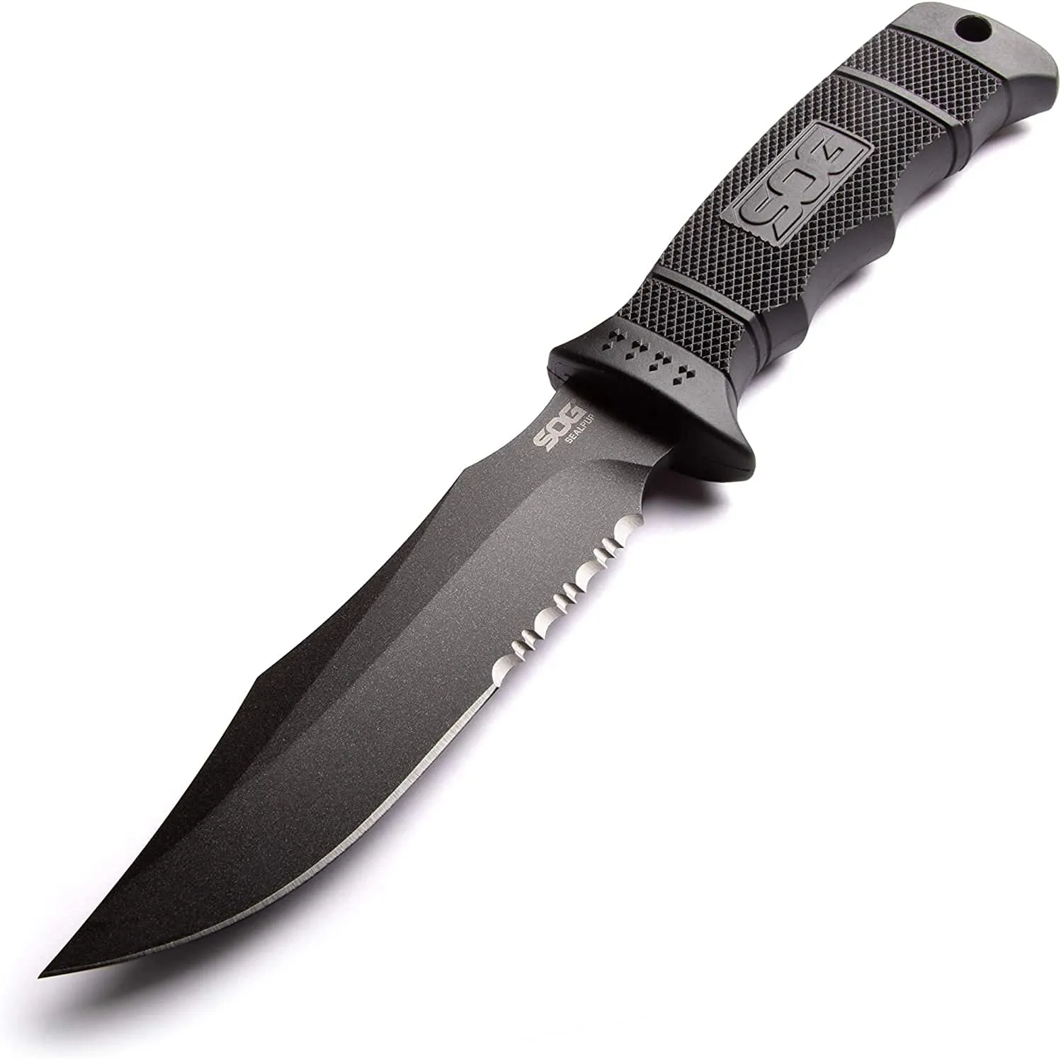 SOG Fixed Blade Knives with Sheath - SEAL Pup Tactical Knife, Survival Knife and Hunting Knife w/ 4.75 Inch Blade and Knife