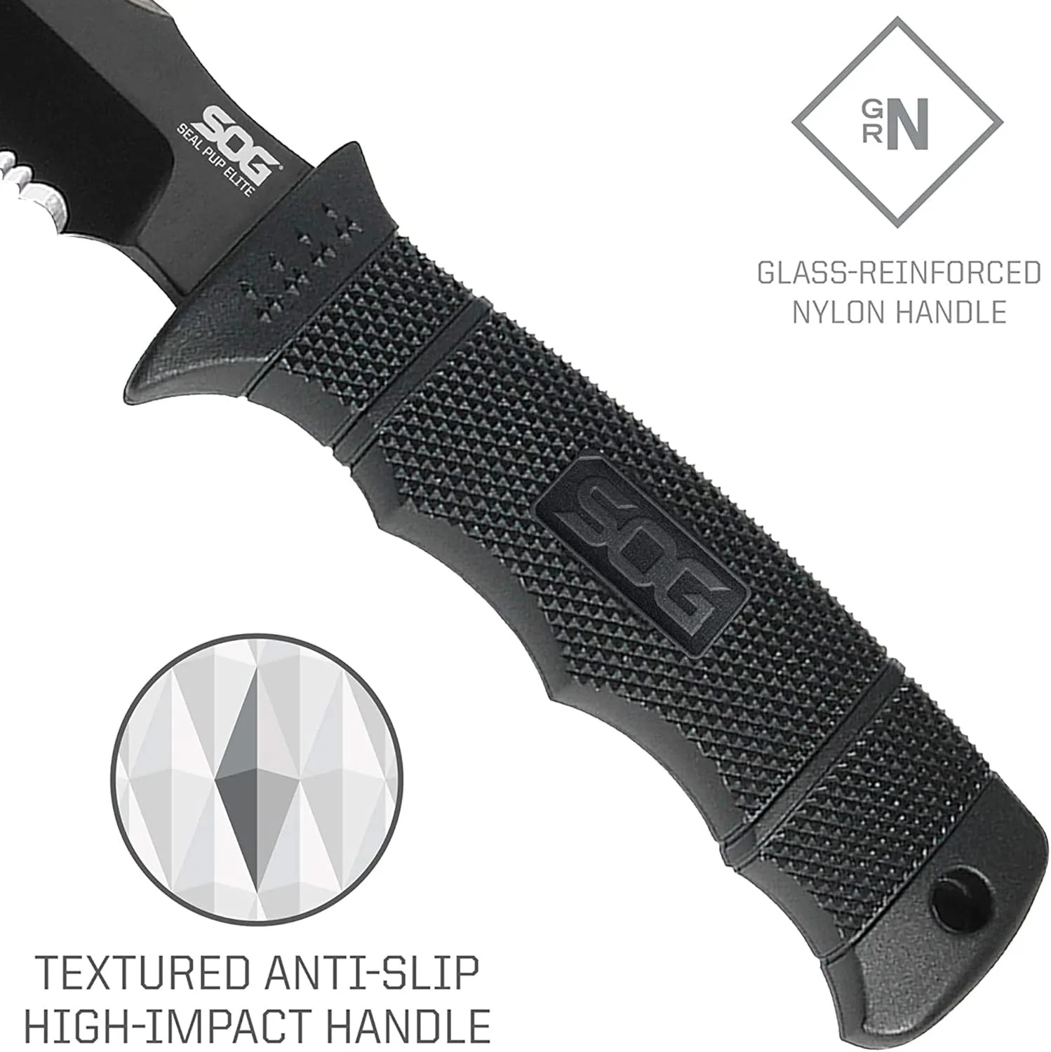 SOG SEAL Pup Elite Fixed Blade Knife with Sheath