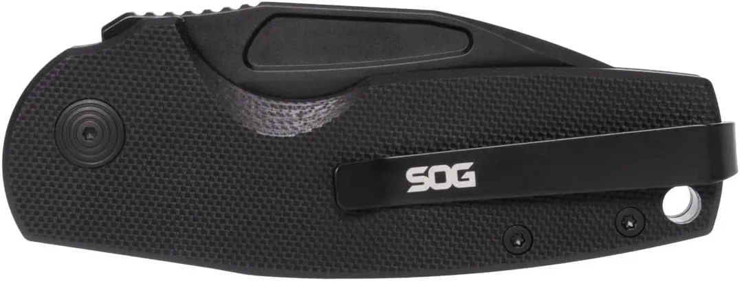 SOG Stout SJ Everyday Carry Portable Outdoor Camping Folding Knife | Ambidextrous Carry | CRYO D2 Steel Blade | Slip Joint