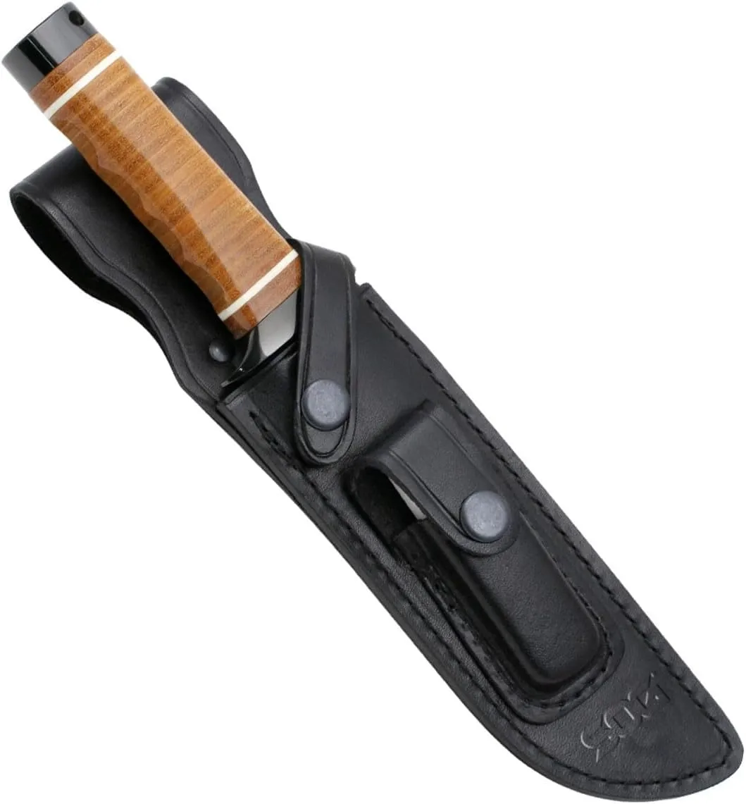 SOG Super Sog Bowie 7-1/2-inch Fixed Blade Professional Tactical Knife, Sculpted Cross Guard, Classic Handle Construction